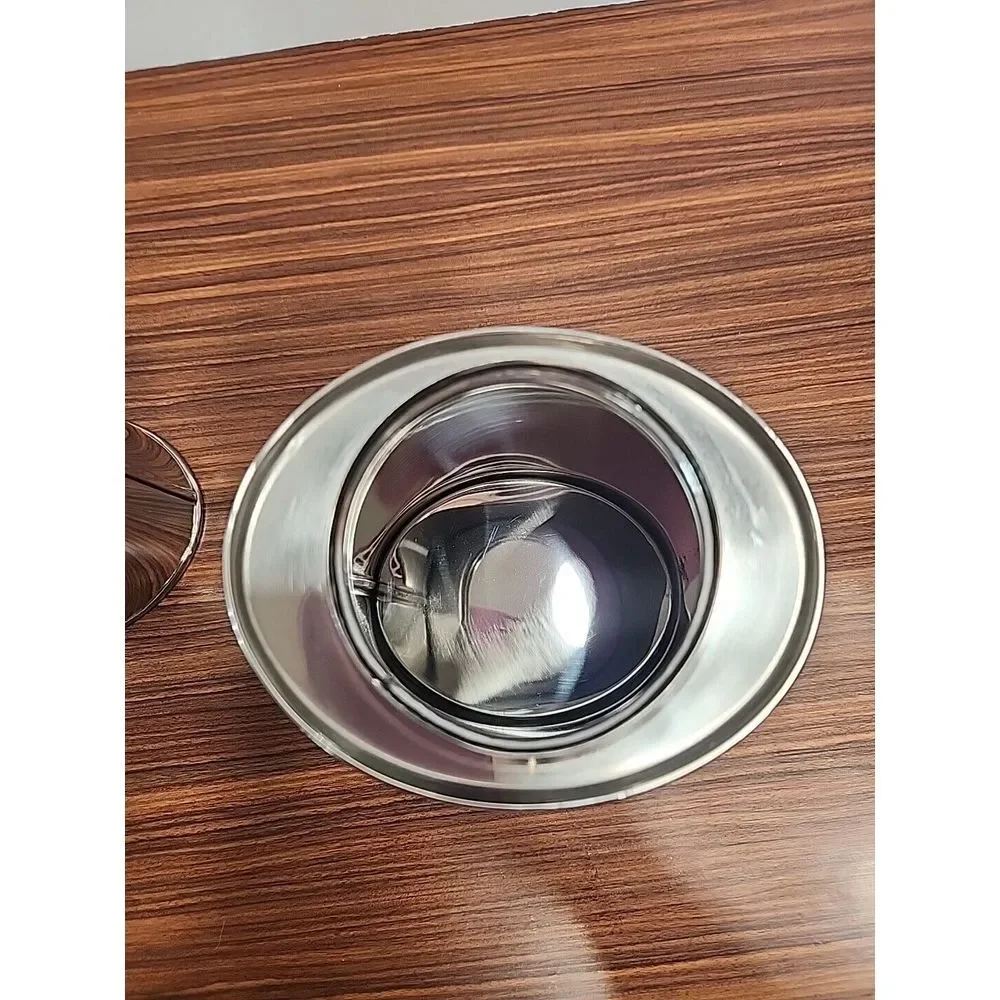 Set Of 2‎ Amici Le Bistro Etched Metal Storage Canisters Kitchen